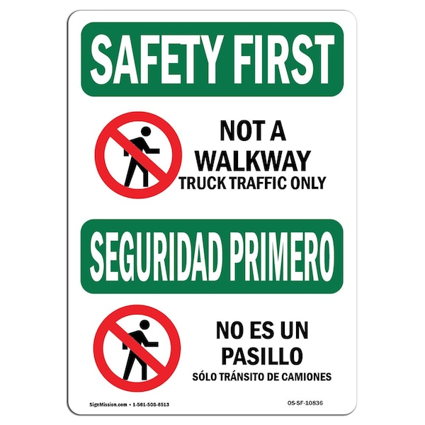 OSHA, 3.5" Height, 5" Width, Decal, 5" W, 3.5" H, Landscape, PK10, OS-SF-D-35-L-10836-10PK